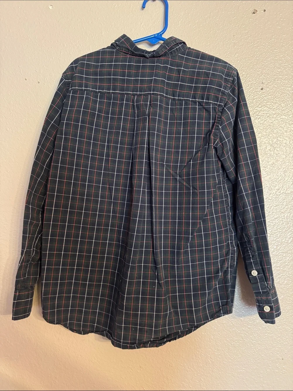 Ralph Lauren Navy Plaid Button-Down Shirt for Kids